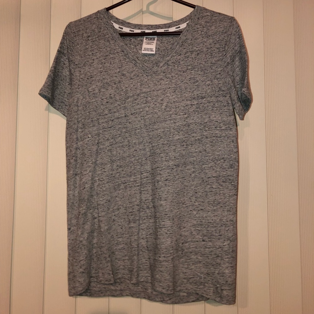 VS Pink Grey V-Neck